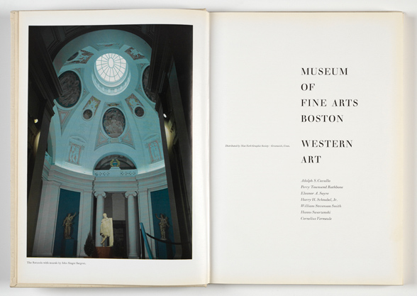 Cavallo, Adolfo Salvatore, and others. Western Art. Museum of Fine Arts, Boston, 1971.